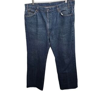Vintage Levis 517 Orange Tab Jeans Mens 42x30 Blue Denim Made in USA 20517-0217